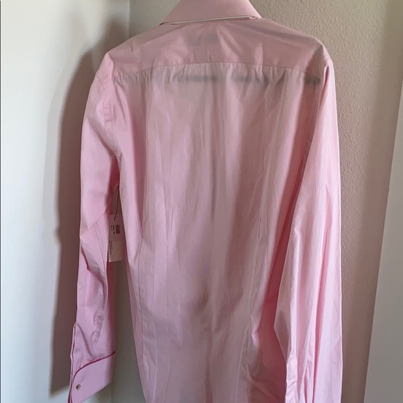 Gieves&Hawkes pink stripe dress shirt size 16 - Picture 7 of 8